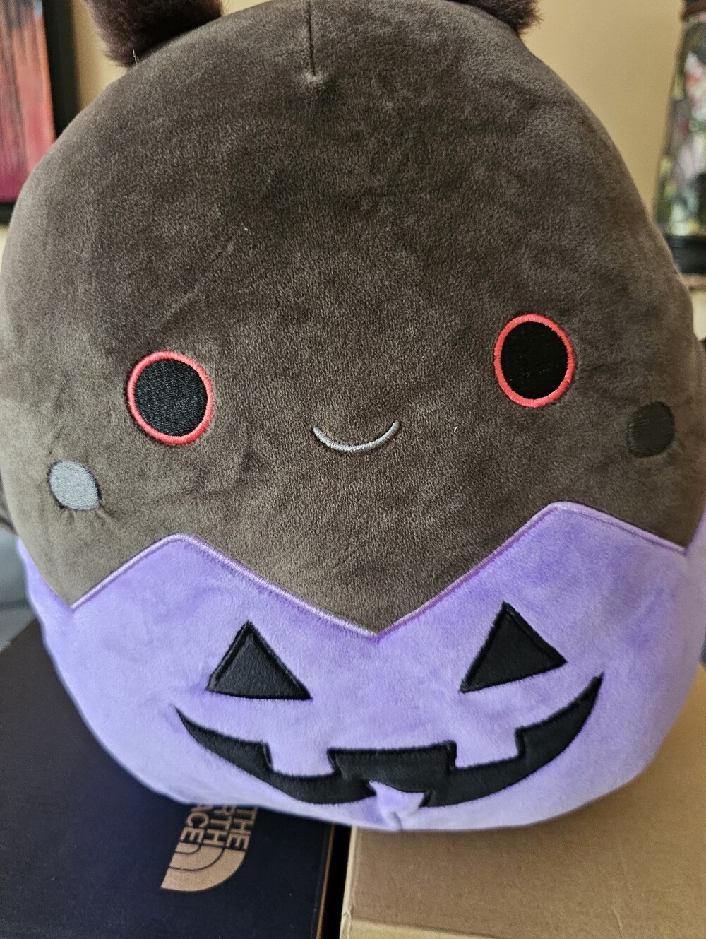 12" PERKIN Squishmallows THE MOTHMAN Purple Pumpkin Halloween Plush NWT Jazwares